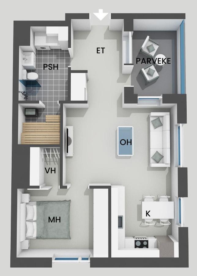 "Kanava" - New 1Br Apartment With Sauna, Balcony & Views, Hosted By 2Ndhomes Tammerfors Exteriör bild
